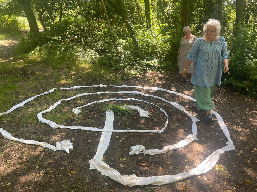 A woodland labyrinth created during The Change programme