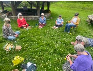 RE-WILD participants connecting outdoors