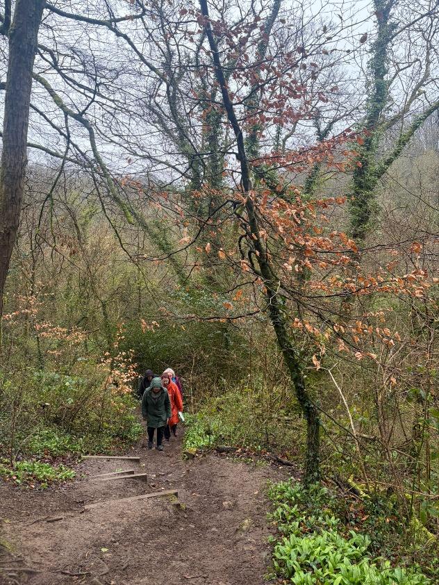 A RE-WILD navigation activity in woodland